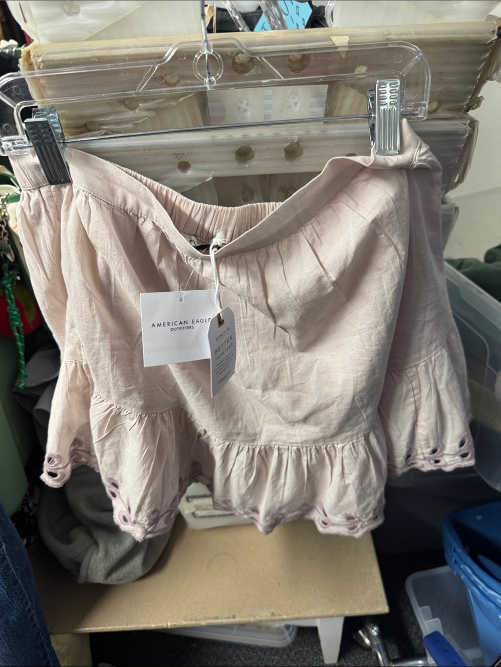 American eagle eyelet skirt S // 082742